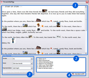 Screenshot of Adaptive Digital Narrator
