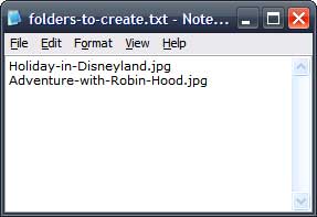 Make Folders From File Names