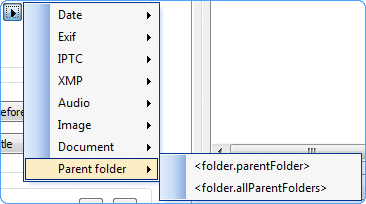 Select the parent folder tag