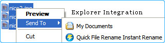 Rename instantly using Quick File Rename Instant Rename