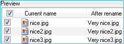 Quick File Rename Real Time Preview